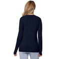 thumbnail image 4 of LANPULUX Chandail en Laine Mérinos 100 % pour Femmes, Manches Longues, Col Roulé, Col Rond, 4 of 5