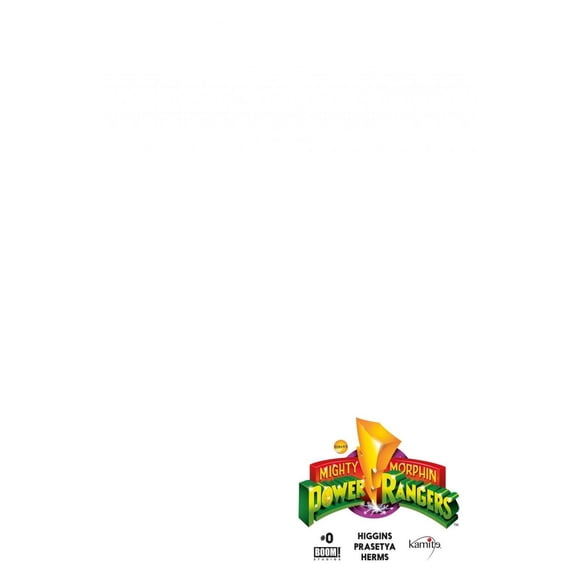 Mighty Morphin Power Rangers 0 Blank Cover Boom! Studios 7500588012882