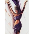 thumbnail image 3 of Unknown 18x24 Black Modern Framed Museum Art Print Titled - Purple Lady, 3 of 5