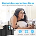 thumbnail image 4 of Adaptador auxiliar inalámbrico Bluetooth, mini receptor auxiliar Bluetooth portátil de 3,5 mm para automóvil, auriculares, sistema de música estéreo doméstico (negro), 4 of 5