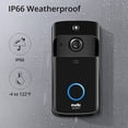 thumbnail image 4 of Video Timbre Cámara WiFi inalámbrica [Actualización 2021] IP5 Cámara de seguridad WiFi HD a prueba de agua Video en tiempo real para iOS y teléfono Android Luz nocturna Fokelyi CZDZ-XM14, 4 of 9