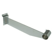 Econoco - SW/RM - 12" Chrome Bracket to Hold 1" or 1 1/16" Round Tubing Hangrail on Slatwall - Sold in Pack of 24