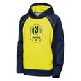 thumbnail image 2 of Youth Outerstuff  Yellow/Navy Nashville SC Striker Fleece Hoodie, 2 of 3