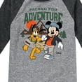 thumbnail image 3 of Disney Standard - Packed For Adventure Pluto Mickey - Toddler & Youth Raglan Graphic T-Shirt, 3 of 4