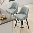thumbnail image 6 of Zimtown Modern Swivel Barstools with Back, 26" Counter Height Bar Stools Kitchen Island Dining Chairs Set of 1, Gray, 6 of 8
