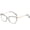 Grey, variant on Womens Clear Lens Glasses Full Frame See Through Eyeglasses Vintage Crystal Fashion Eyewear Metal Frame Womens