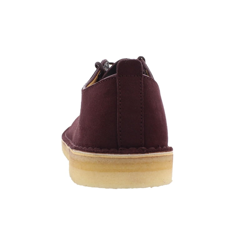 New  CLARKS Men\'s Desert London, Burgundy Suede Oxford CLARKS Men main image 3