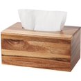 thumbnail image 1 of Funda para pañuelos CATORY de madera de acacia rectangular con fondo abierto, 1 of 7