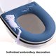 thumbnail image 4 of Funda para asiento de inodoro con asa, juego de fundas para asiento de inodoro con cremallera, lavable, 4 of 5