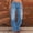 Blue wide leg distressed jeans a1, variant on Women Wide Leg Distressed Frayed Hem Jeans High Waisted Flowy Long Denim Pants for Casual Party Summer Loose Fit Cropped Palazzo Trouser Beachwear, Light Blue XL