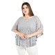 thumbnail image 1 of Blusa con diseño de encaje Roman Fashion /Tallas Extras, 241 (Gris) gris 38, 1 of 6
