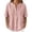 Pink, variant on Daznico Women's Henley V Notch Neck Linen Blend Blouse Short Sleeve Casual Summer Loose Fit Solid Tops,S