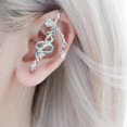 thumbnail image 4 of Elegant Sturdy Alloy Snake Earrings Designs to Enhances Any Outfit With Sophistication Jewelry Accessory for Women, 4 of 4