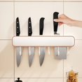 thumbnail image 2 of 1pc Knife Holder, Wall-mounted Household Utensils Rack, Knife Holder, Knife Hook, Integrated Storage Rack, Multi-functional Kitchen Knife Storage Rack, Kitchen Accessories, 2 of 5