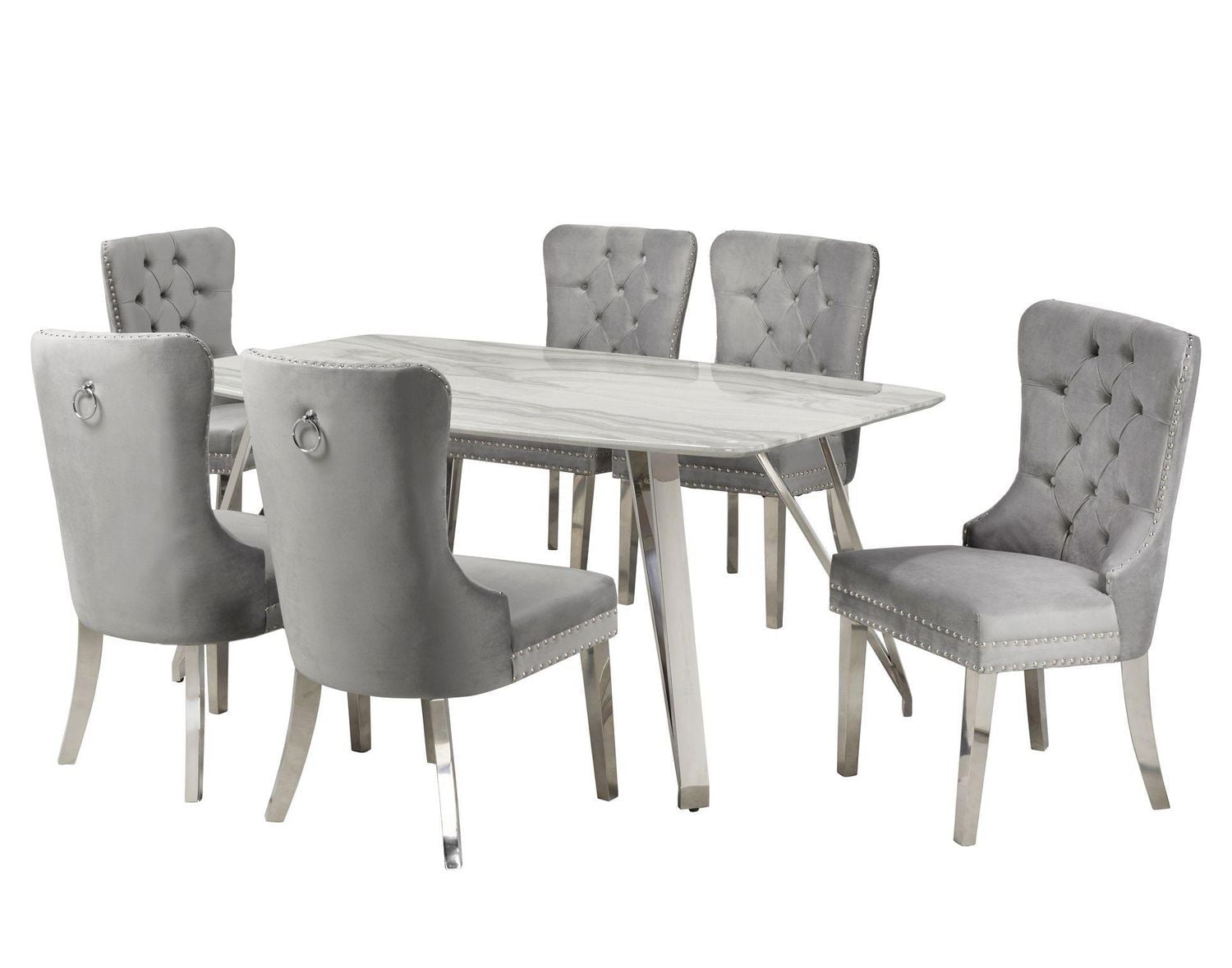 Rosemount 7-Piece Dining Set, Grey
