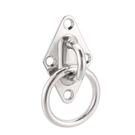 Stainless Steel Ceiling Hook With Ring Pad Eye Plate Hardware