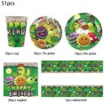 thumbnail image 3 of KAYOU Plants vs. Zombies Game Party taza desechable, plato, servilleta, mantel, globo, adorno para pastel, decoraciones para fiesta de cumpleaños de niños, 3 of 5