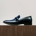 thumbnail image 2 of Bruno Marc Men's Tuxedo Patent Loafers Classic Velvet Slip-on Dress Shoes, 2 of 8