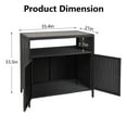 thumbnail image 2 of TROPOW Patio Outdoor Wicker Storage Cabinet - Convenient Access, & Weather-Resistant, Versatile Usage - Black Grey, 2 of 6