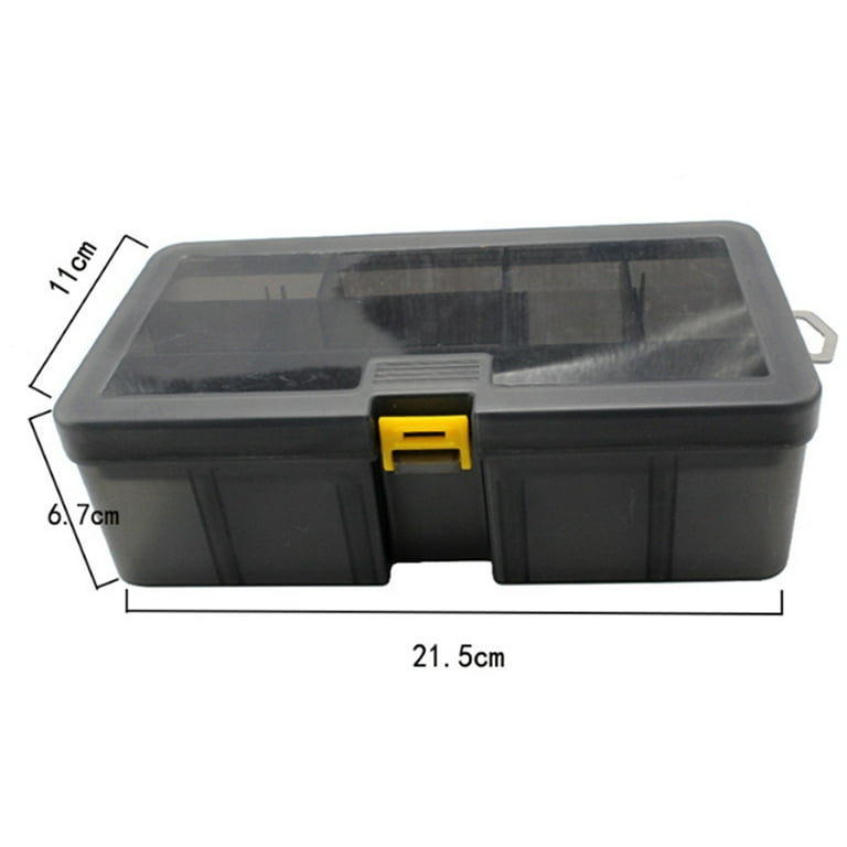 Bait Container,Lure Bait Box Double Bait Storage Case Fishing Lure