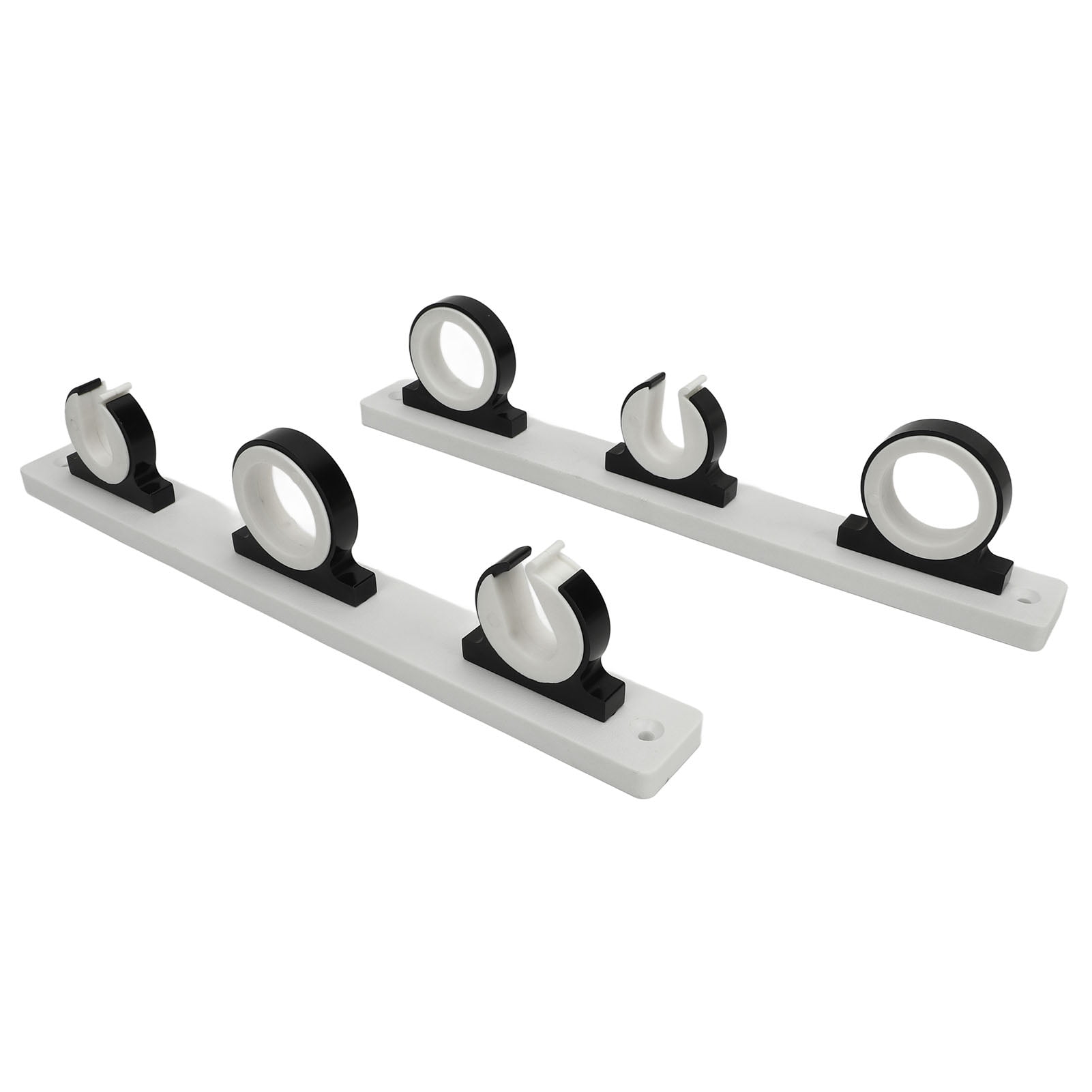 Aluminum Fishing Rod Holder Flexible Installation Universal Fit for Marine Yacht Truck RV 13.78 inches / 35 cm Black