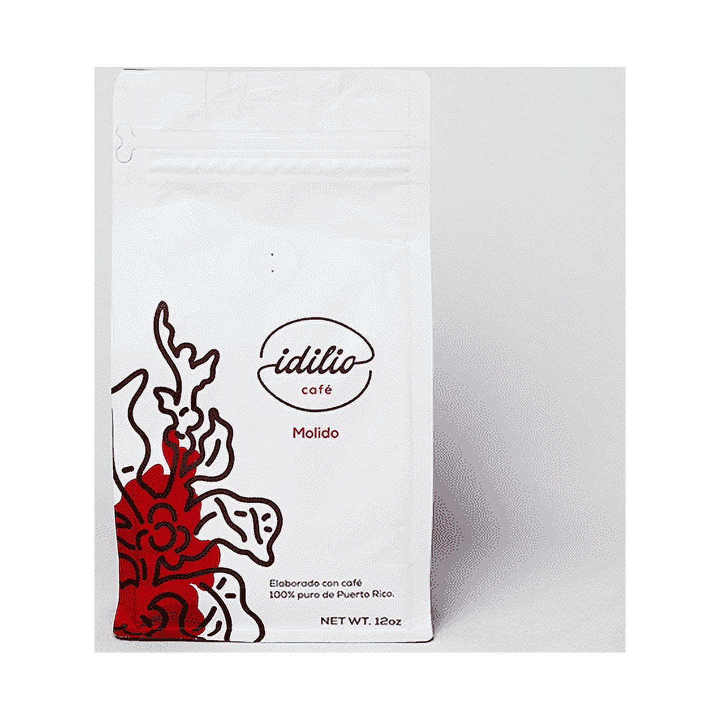 Idilio Ground Coffee Medium Roast, Bag 12oz