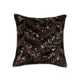 thumbnail image 1 of Home Roots Beddings 332289 Torino Chevron Pillow, Chocolate & Gold - 18 x 18 in., 1 of 1