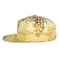 thumbnail image 3 of Daiia Bunch of Grapes print Flat Bill Hats Flat Brim Trucker Cap Baseball Cap Adjustable Classic Low Profile Hat Unconstructed Plain Cap, 3 of 9