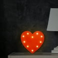 thumbnail image 4 of Valentine's Day Heart Light, LED Heart Shaped Night Light for Bedroom,Battery Operated Romantic Lamp for Proposal,Anniversary, Wedding Decor, Red & White Plastic Table Lamp for Gifts, Party Supplies, 4 of 8