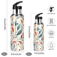 thumbnail image 2 of Yayeee 20oz Insulated Water Bottle Double Wall Stainless Steel with Flip Straw Lid, Beige Whimsical Leaves, 2 of 7