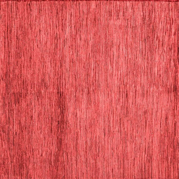 Ahgly Company Indoor Square Oriental Red Modern Area Rugs, 8' Square