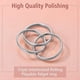 thumbnail image 3 of Anillos de triple banda entrelazados para mujeres y niñas, anillos de boda rusos de plata y acero inoxidable, talla 6 a 9, 3 of 5