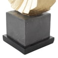 thumbnail image 5 of 9" x 12" Gold Polystone Dancer Sculpture with Black Square Base, by DecMode, 5 of 9