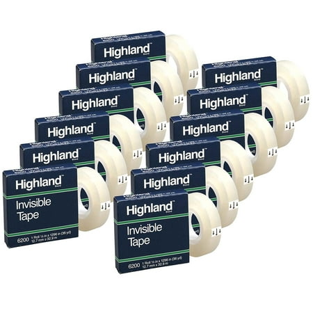 

Highland Invisible Tape 1/2 x 1296 12 Rolls