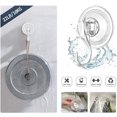 thumbnail image 2 of Wreath Hanger,clear Reusable 22 Lb Window Glass Suction Cup Hooks, 2 of 4