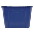 thumbnail image 3 of Rubbermaid Commercial Stacking Recycle Bin, 14 gal, Polyethylene, Blue, Each, 3 of 3