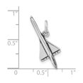 thumbnail image 3 of Sterling Silver Jet Airplane Pendant for Men and Women, Unisex Aviation Necklace with Sleek Aircraft Design Symbolizing Adventure, Freedom, Exploration, and Travel, 3 of 6