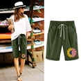 thumbnail image 2 of Letimco Tumping rope adjustment Athletic Shorts Women’s Elastic Waist For Casual With Casual Pockets Half Shorts Pants, 2 of 3