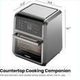 thumbnail image 2 of Strak Air Fryer Oven - 12-Quart 6-in-1 Rotisserie Oven and Dehydrator, 12 Presets with Digital Timer and Touchscreen, Family Size XL Airfryer Countertop Convection Oven, Dishwasher-Safe Parts, Black, 2 of 4