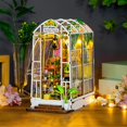 thumbnail image 4 of Kit de RincóN de Libros, Casa en Miniatura DIY con Luz LED, Estante para Libros, DecoracióN de InsercióN, Sujetalibros de Madera, Kit de Pasatiempo Artesanal, 4 of 5