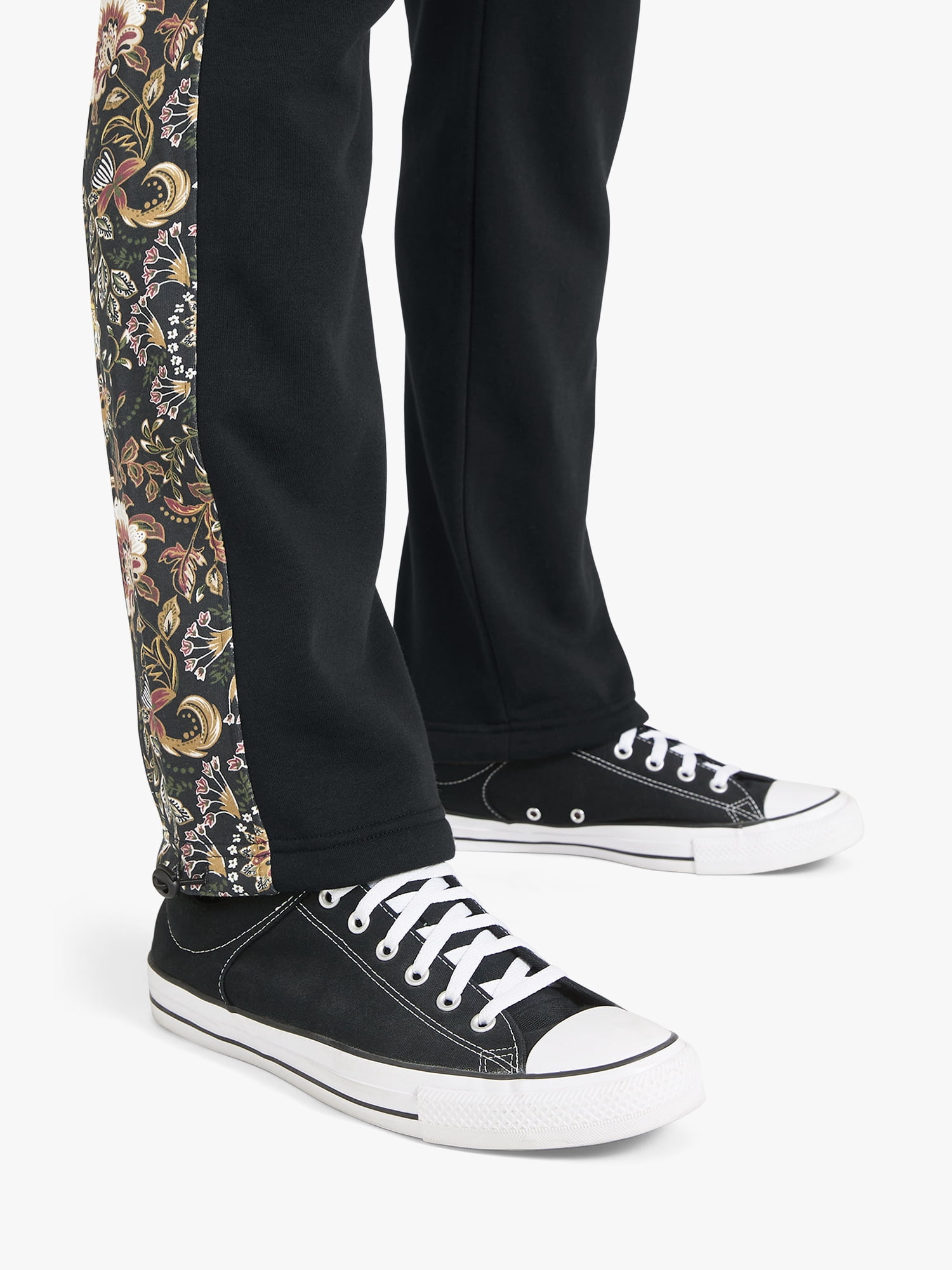 Dogg Supply by Snoop Dogg All-Gender Men's and Women's Floral Paisley Fleece Varsity Joggers, Sizes XS - 3XL