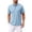 Light Blue, variant on Luvrsol Big & Tall Mens Tshirts Solid Basic Short Sleeve Lapel Collar Cotton Casual Daily Tops M-4XL