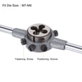 thumbnail image 4 of Uxcell M8 x 1 Threading Die and 25mm (M7-M9) Round Holder Die Stock Wrench Set, 4 of 7
