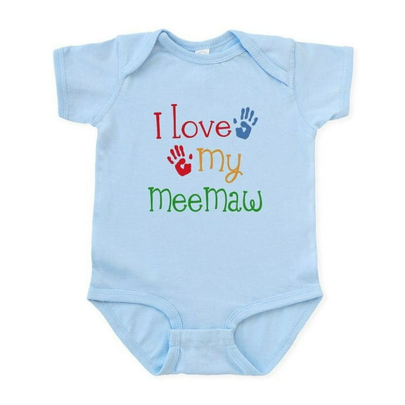 CafePress - I Love My Meemaw Infant Bodysuit - Baby Light Bodysuit, Size Newborn - 24 Months