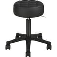 thumbnail image 4 of Rolling Swivel Stool,Round Adjustable Salon Stool Chair with High Back,Round Stools with Wheels for Salon Tattoo SPA Work,Black, 4 of 9