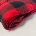 thumbnail image 5 of Womens Ladies Fleece PJ Pajama Set Red Black Checkered Size 2XL, 5 of 5