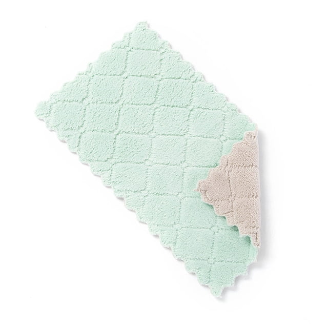 Oleegame 1PC Ten Dollar Items 5PCS Rag Dish Cloth Water Absorption Thickening Pot Washing Towel Table Home Kitchen Dishcloth