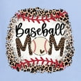 thumbnail image 2 of Baseball Mom Jaguar Print Sports Womens Graphic Long Sleeve T-Shirt, Light Blue, Large, 2 of 5