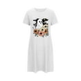 thumbnail image 4 of Abomasnow Women's Halloween Nightgown Sleepwear Short Sleeves T Shirt Casual Print Sleepdress Summer Fall Fashion Loose Fit Nightshirts Dresses, 4 of 4