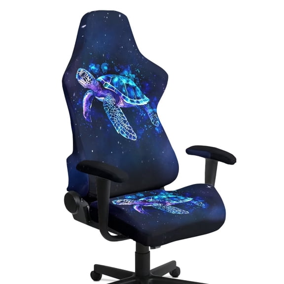 FUIALDOLG Sea Turtle Gaming Chair Covers Non-slip Office Chair Cover with Armrest Soft Breathable Computer High Back Chair Slipcovers for Executive Boss Chairs Protective,Chicken Pattern